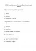 VTNE Prep: Laboratory Procedures Exam Questions and Answers