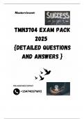 TMN3704 EXAM PACK 2025  {DETAILED QUESTIONS AND ANSWERS }