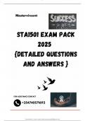 STA1501 EXAM PACK 2025  {DETAILED QUESTIONS AND ANSWERS }