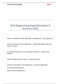 Civil Engineering Exam Questions & Answers 2025