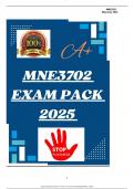 MNE3702  EXAM PACK  2025 