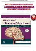 TEST BANK For Anatomy of Orofacial Structures, 9th Edition 2024 by Richard W. Brand, Verified Chapters 1 - 36, Complete