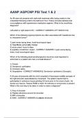 AANP AGPCNP PSI Test 1 & 2 questions and answers (American Academy of Nurse Practitioners Certification Board)