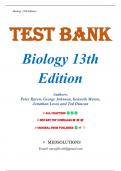 Test Bank for Biology, 13th Edition by Peter Raven