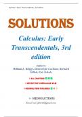 Solutions for Calculus Early Transcendentals, 3rd Edition by Briggs (All Chapters included)