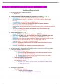 NUR 283 PATHOPHYSIOLOGY EXAM REVIEW GUIDE Questions & answers