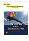 Test Bank For Basic Biomechanics 8Th Edition By Susan All 1-15 Chapters Covered ,Latest Edition,