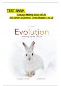 Test Bank for Evolution Making Sense of Life 3rd Edition By Douglas Emlen, Carl Zimmer All 1-18 Chapters Covered ,Latest Edition,