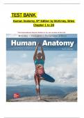 Test Bank Human Anatomy 6th Edition by Michael McKinley All 1-28 Chapters Covered ,Latest Edition,