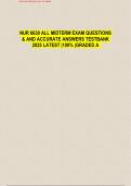 NUR 6630 ALL MIDTERM EXAM QUESTIONS & AND ACCURATE ANSWERS TESTBANK 2025 LATEST |100% |GRADED A  