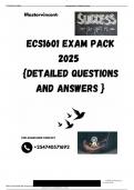 ECS1601 EXAM PACK 2025  {DETAILED QUESTIONS AND ANSWERS }