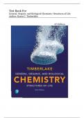 Test Bank - General, Organic, and Biological Chemistry: Structures of Life 6th Edition ( Karen C. Timberlake, 2020) All Chapters 1-24| Latest Edition