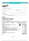 2024 AQA GCSE COMPUTER SCIENCE Paper 2 Computing concepts JUNE Question Paper and Mark Scheme MERGED