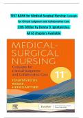 TEST BANK FOR: Medical-Surgical Nursing: Concepts for Clinical Judgment and Collaborative Care (Evolve) 11th Edition by Donna D. Ignatavicius Latest Update.