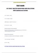 TEST BANK  for ATI TEAS 7 MATHS QUESTIONS AND SOLUTIONS  2025 Updated and Verified 