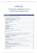 Strategie 1: corporate communicatie en marketingcommunicatie