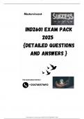 IND2601 EXAM PACK 2025  {DETAILED QUESTIONS AND ANSWERS }