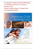 A Comprehensive Test Bank For Maternal Child Nursing Care 7th Edition by Shannon E. Perry, Marilyn J. Hockenberry, Mary Catherine Cashion All Chapter 1-50 Complete Guide .Latest updated 2025 Graded A+