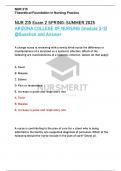 NUR 215 Exam 2 SPRING-SUMMER 2025 ARIZONA COLLEGE OF NURSING (module 3-5) @Question and Answer