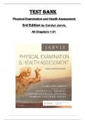 TEST BANK for  Physical Examination and Health Assessment  3rd Edition by Carolyn Jarvis,  All Chapters 1-31