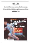 Test Bank for  Memmler's Structure & Function of the Human Body,  Enhanced Edition 12th Edition by Barbara Janson Cohen  All Chapters 1-22