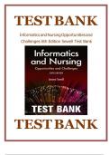 Test Bank for Informatics and Nursing Opportunities and Challenges 6th Edition (By Sewell, 2024) | All Chapters 1-25 Included ISBN:9781496394064 | Complete Latest Guide A+