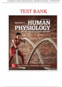 Test Bank For Vander's Human Physiology, 16th Edition All Chapters - 9781264125739 / LATEST UPDATE 2025