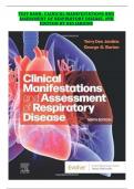 Test Bank - Clinical Manifestations and Assessment of Respiratory Disease, 9th Edition (Des Jardins, 2024), Chapter 1-45 | All Chapters