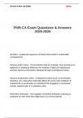 PHR-CA Exam Questions & Answers 2025-2026