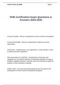 PHR Certification Exam Questions & Answers 2025-2026