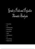 Pride and Prejudice thematic analysis- Grade 9 most detailed