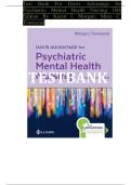 TEST BANK FOR DAVIS ADVANTAGE FOR PSYCHIATRIC MENTAL HEALTH NURSING, 10TH EDITION, BY KARYN I. MORGAN, MARY C. TOWNSEND