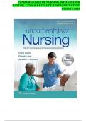 FUNDAMENTALS OF NURSING 10TH EDITION TAYLOR, LYNN & BARTLETT TESTBANK/LATEST UPDATE 2025