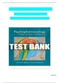 TEST BANK For Psychopharmacology: Drugs, the Brain, and Behavior, 3rd Edition By Meyer Nursing,All Chapters 1 to 20 complete Verified editon ISBN:9781605355559 (2025 )latest version).