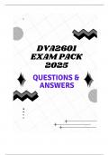 DVA2601 EXAM PACK 2025 QUESTIONS WITH COMPLETE ANSWERS