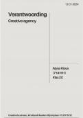 Verantwoording, Creative agency, Jaar 2