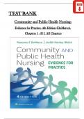 TEST BANK for Community and Public Health Nursing 4th Edition by DeMarco & Walsh, All Chapters 1 - 25 Complete, Verified Latest Edition