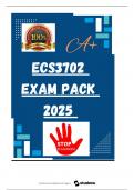 ECS3702  EXAM PACK  2025 