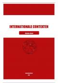 Samenvatting Internationale contexten derdejaars