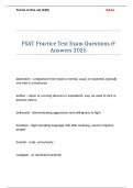 PSAT Practice Test Exam Questions & Answers 2025