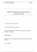 PSAT 8-9 Math Exam Questions & Answers 2025