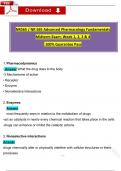 NR 565 Week 1, 2, 3 & 4 / NR565 Midterm Exam Study Guide Advanced Pharmacology Questions with Answers (2025 / 2026) (Verified Answers)- Chamberlain