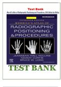 Test Bank: Merrill's Atlas of Radiographic Positioning and Procedures, 15th Edition by Rollins - Chapters 1-30, 9780323832793 | RationalEs Included