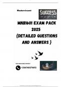 MNB1601 EXAM PACK 2025  {DETAILED QUESTIONS AND ANSWERS }