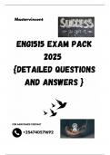 ENG1515 EXAM PACK 2025  {DETAILED QUESTIONS AND ANSWERS }