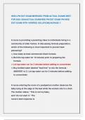 HESI LPN EXIT EXAM MEREGED FROM ACTUAL EXAMS BEST  FOR 2023 /2024ACTUAL EXAM/HESI PN EXIT EXAM /PN HESI  EXIT EXAM WITH VERIFIED SOLUTIONS/AGRADE !!