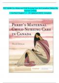 Test Bank for Maternal Child Nursing Care Canada 3rd Edition by Keenan Lindsay, 2024) | All Chapter 1-55 Covered | Complete Latest Guide A+