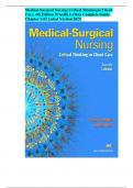 Test Bank For Medical-Surgical Nursing Critical Thinking in Client Care, 4th Edition Priscilla LeMon Complete Guide  Chapter 1-52 Latest Version 2025