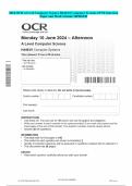 2024 OCR A Level Computer Science H446/01 Computer Systems JUNE Question Paper and Mark Scheme MERGED