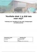 Eindportfolio SJD, jaar 1, blok 1: Is SJD iets voor mij?